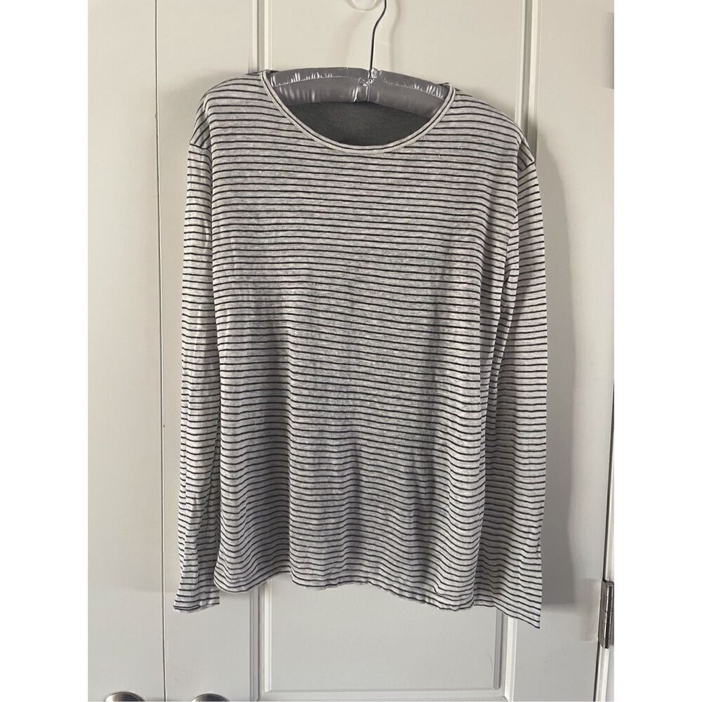 T by Alexander Wang 100% Linen Long Sleeve Tee